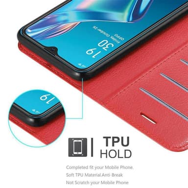 Oppo A12 Pungetui Cover Case (Rød)
