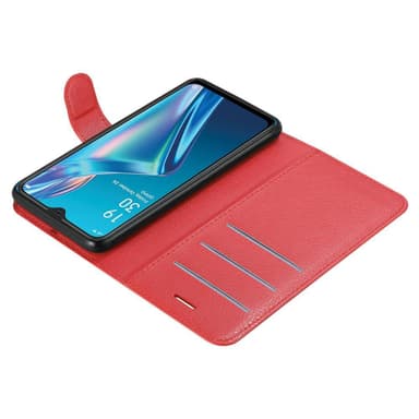 Oppo A12 Pungetui Cover Case (Rød)