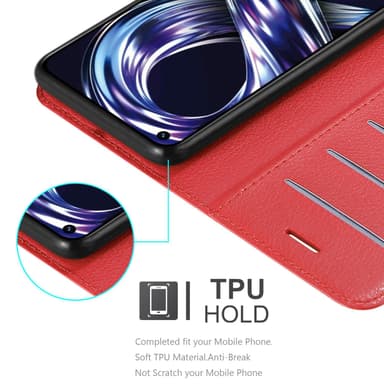 Realme 8i / Narzo 50 4G Pungetui Cover Case (Rød)