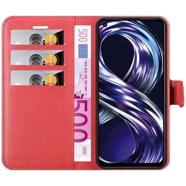 Realme 8i / Narzo 50 4G Pungetui Cover Case (Rød)