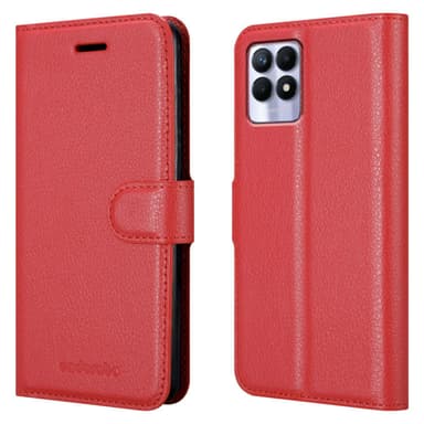 Realme 8i / Narzo 50 4G Pungetui Cover Case (Rød)