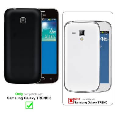 Samsung Galaxy TREND 3 Pungetui Cover Case (Sort)