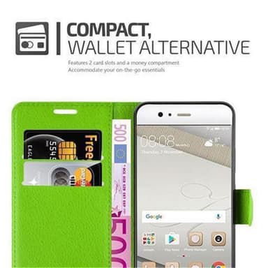 Huawei P10 PLUS Pungetui Cover Case (Grøn)