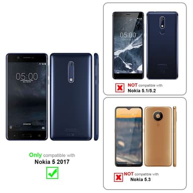 Nokia 5 2017 Pungetui Cover Case (Sort)