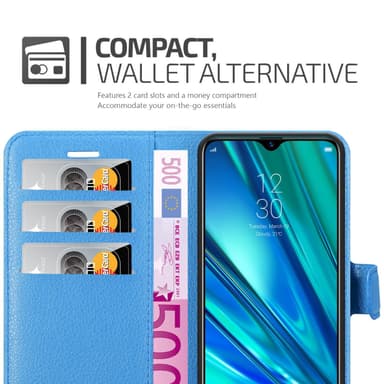 Realme 5 PRO / Realme Q Pungetui Cover Case (Blå)