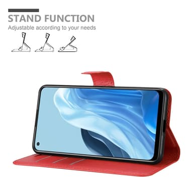 Oppo FIND X5 LITE / Reno7 5G Pungetui Cover Case (Rød)
