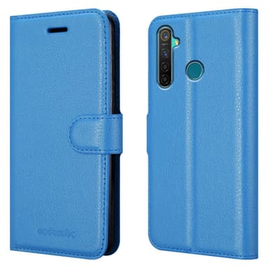 Realme 5 PRO / Realme Q Pungetui Cover Case (Blå)