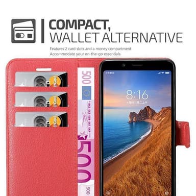 Xiaomi RedMi 7A Pungetui Cover Case (Rød)