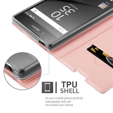 Sony Xperia Z5 Cover Etui Case (Lyserød)