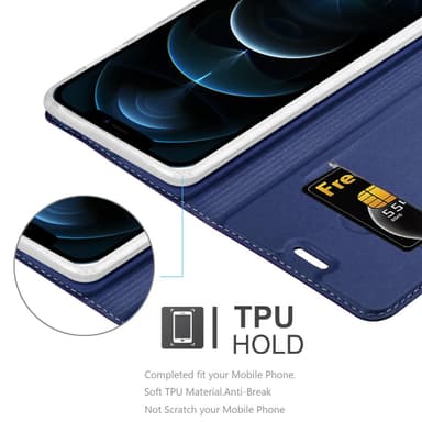 iPhone 12 / 12 PRO Cover Etui Case (Blå)