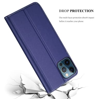 iPhone 12 / 12 PRO Cover Etui Case (Blå)