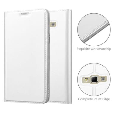 Samsung Galaxy A7 2015 Cover Etui Case (Sølv)