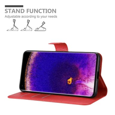 Oppo FIND X5 PRO Pungetui Cover Case (Rød)