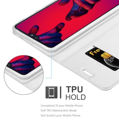 Huawei P20 PRO / P20 PLUS Cover Etui Case (Sølv)