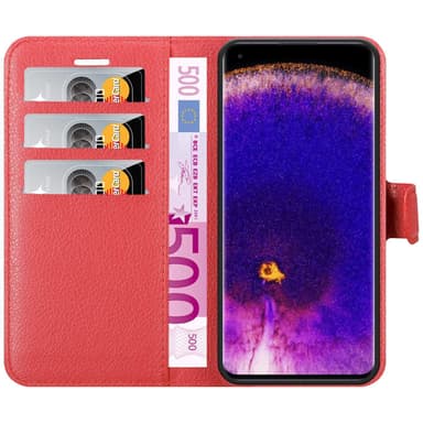 Oppo FIND X5 PRO Pungetui Cover Case (Rød)
