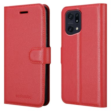 Oppo FIND X5 PRO Pungetui Cover Case (Rød)