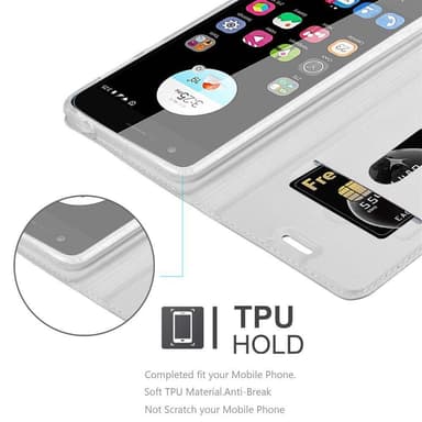ZTE Blade V8 MINI Cover Etui Case (Sølv)