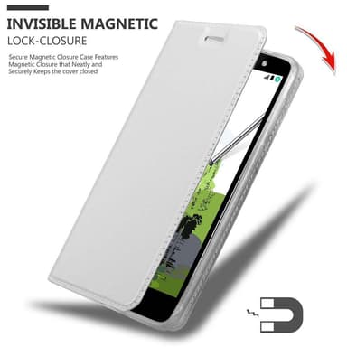 LG STYLUS 2 Cover Etui Case (Sølv)