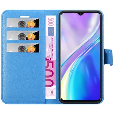 Realme X2 / XT / Oppo K5 Pungetui Cover Case (Blå)