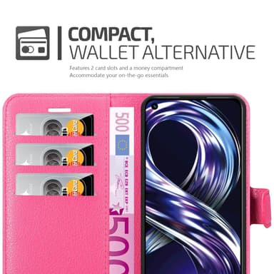 Realme 8i / Narzo 50 4G Pungetui Cover Case (Lyserød)