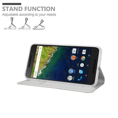 Huawei Google NEXUS 6P Cover Etui Case (Sølv)