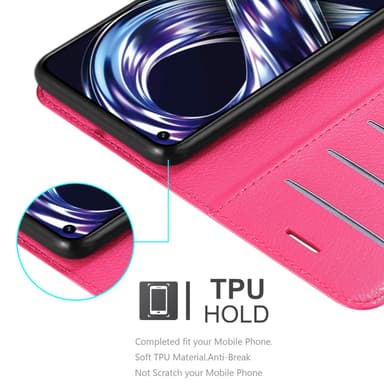 Realme 8i / Narzo 50 4G Pungetui Cover Case (Lyserød)