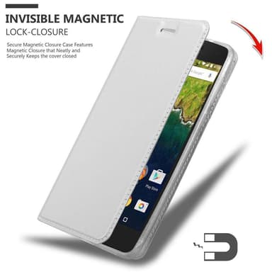 Huawei Google NEXUS 6P Cover Etui Case (Sølv)