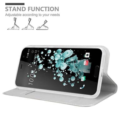HTC U PLAY Cover Etui Case (Sølv)