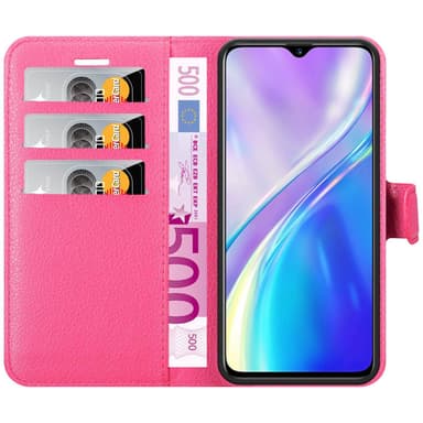 Realme X2 / XT / Oppo K5 Pungetui Cover Case (Lyserød)