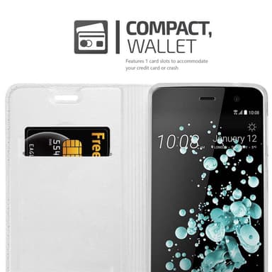 HTC U PLAY Cover Etui Case (Sølv)