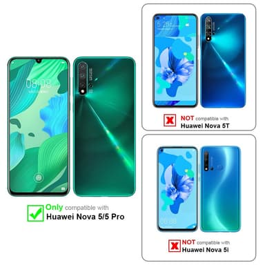 Huawei NOVA 5 / 5 PRO Pungetui Cover Case (Sort)