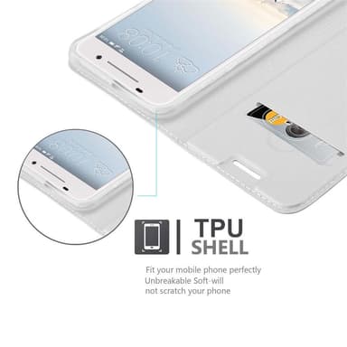 HTC ONE A9 Cover Etui Case (Sølv)