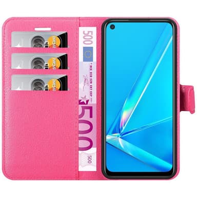 Oppo A92 Pungetui Cover Case (Lyserød)