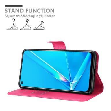 Oppo A92 Pungetui Cover Case (Lyserød)