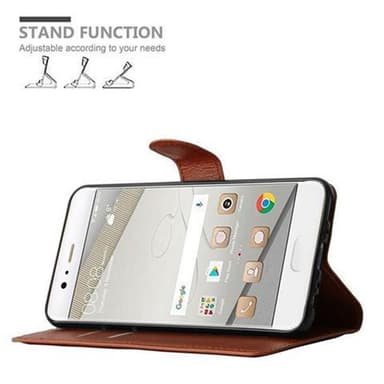 Huawei P10 PLUS Pungetui Cover Case (Brun)