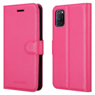 Oppo A92 Pungetui Cover Case (Lyserød)