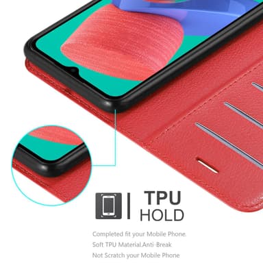Samsung Galaxy M33 5G Pungetui Cover Case (Rød)