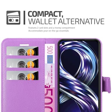 Realme 8i / Narzo 50 4G Pungetui Cover Case (Lilla)