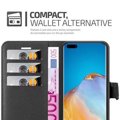 Huawei P40 PRO / P40 PRO+ Pungetui Cover Case (Sort)