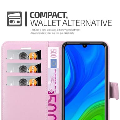 Huawei P SMART 2020 Pungetui Cover Case (Lyserød)