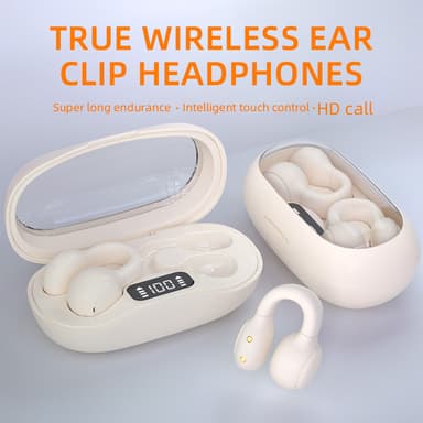 Trådløse Bluetooth 5.3 Bone Conduction høretelefoner Sort