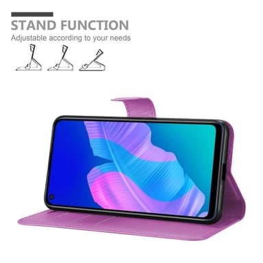 Huawei P40 LITE E Pungetui Cover Case (Lilla)