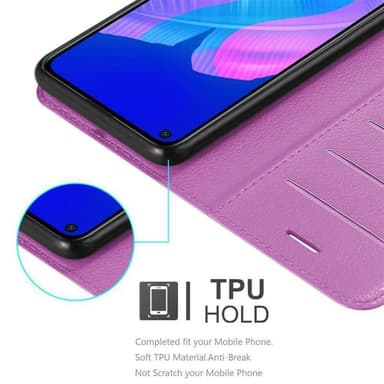 Huawei P40 LITE E Pungetui Cover Case (Lilla)