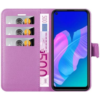 Huawei P40 LITE E Pungetui Cover Case (Lilla)