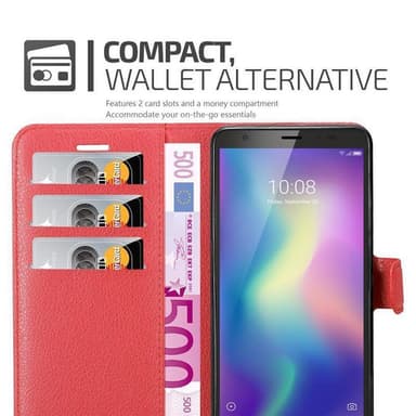ZTE Blade A5 2019 Pungetui Cover Case (Rød)