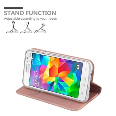 Samsung Galaxy GRAND PRIME Cover Etui Case (Lyserød)