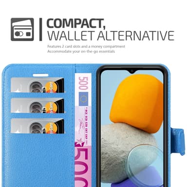Samsung Galaxy M23 5G Pungetui Cover Case (Blå)