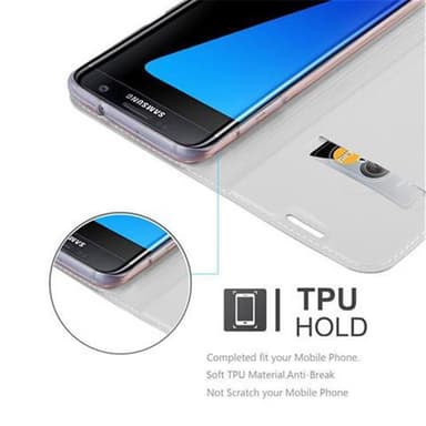 Samsung Galaxy S7 EDGE Cover Etui Case (Sølv)