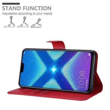 Honor 8X Pungetui Cover Case (Rød)
