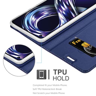 Realme 8i / Narzo 50 4G Cover Etui Case (Blå)
